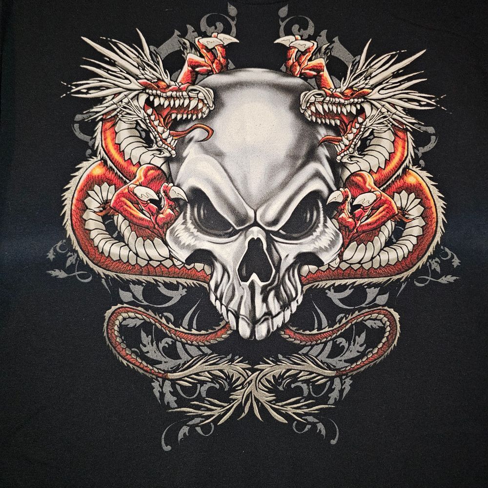 Dragon Skull y2k T-Shirt jnco Designs - Picture 3 of 4